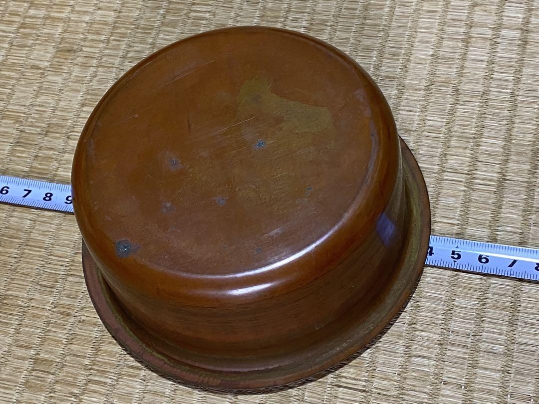 ♦木製 銅器銅製 金彩 唐草模様 火入れ 香炉 漆芸 漆器 伝統工芸品 骨董品
