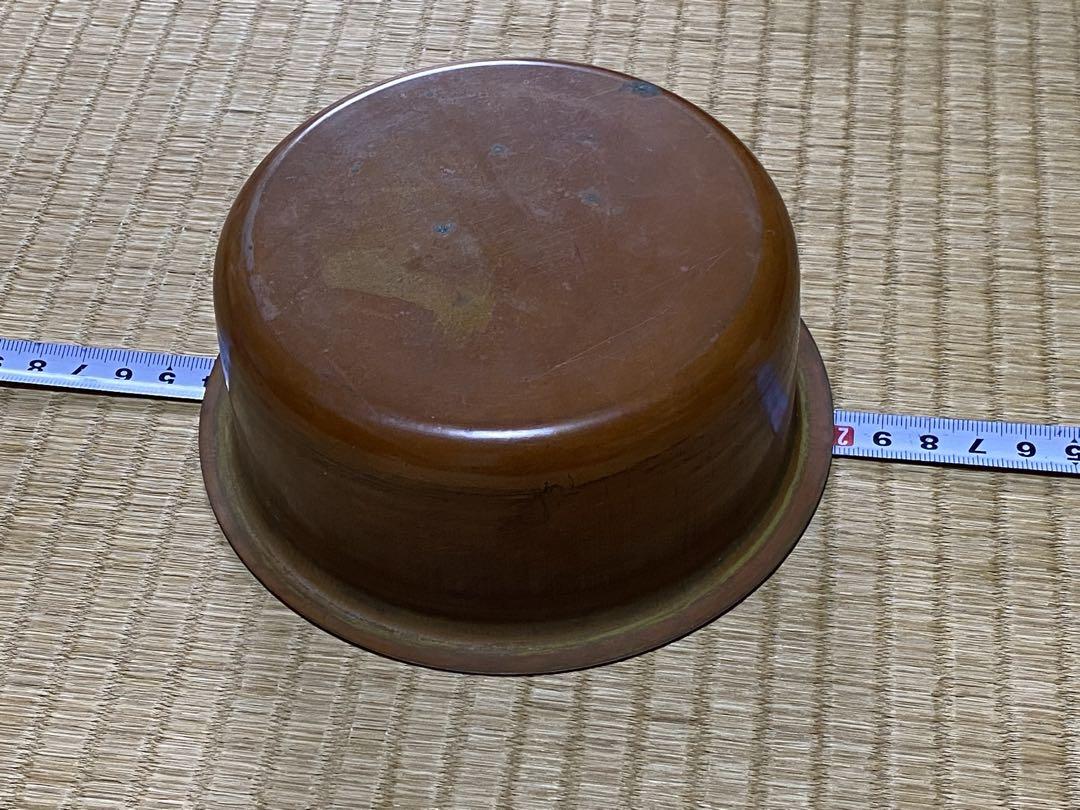 ♦木製 銅器銅製 金彩 唐草模様 火入れ 香炉 漆芸 漆器 伝統工芸品 骨董品