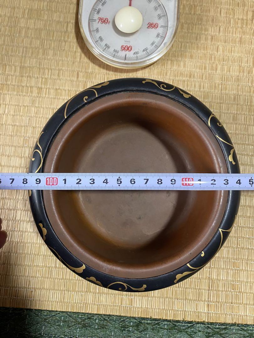 ♦木製 銅器銅製 金彩 唐草模様 火入れ 香炉 漆芸 漆器 伝統工芸品 骨董品