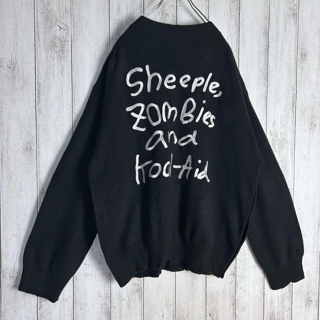 サカイ☆バック刺繍ロゴ入りカーディガン サイズ4 入手困難 即完売注意