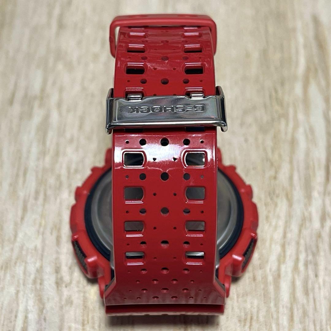【レア光沢レッド未使用級美品】G-SHOCK GA-110LPAアナデジ電池新品