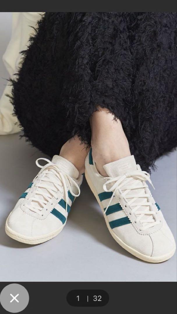 adidas Tobacco ホワイト/グリーン 24cm