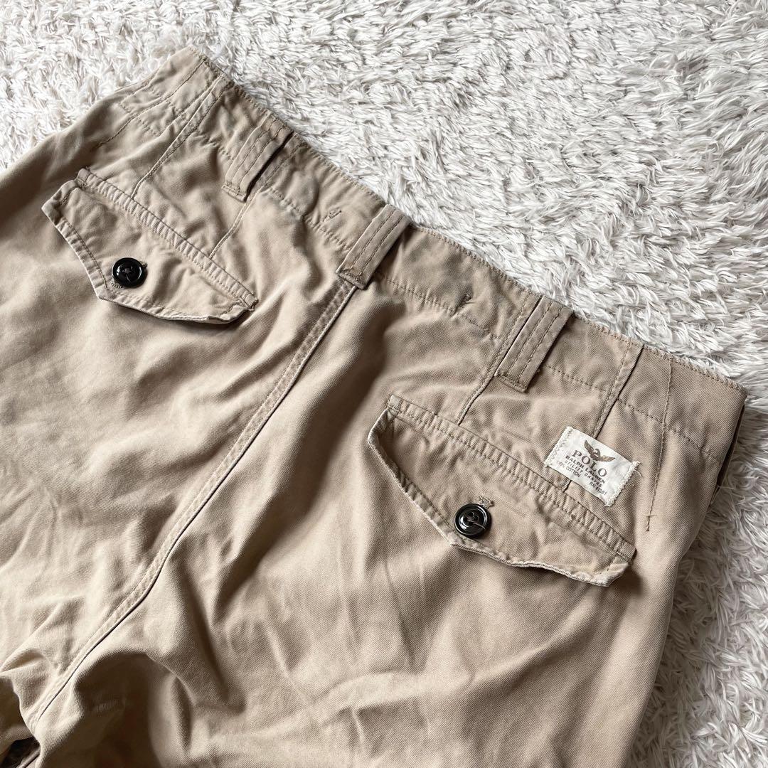美品 現行 ラルフローレン short cargo 32 beige