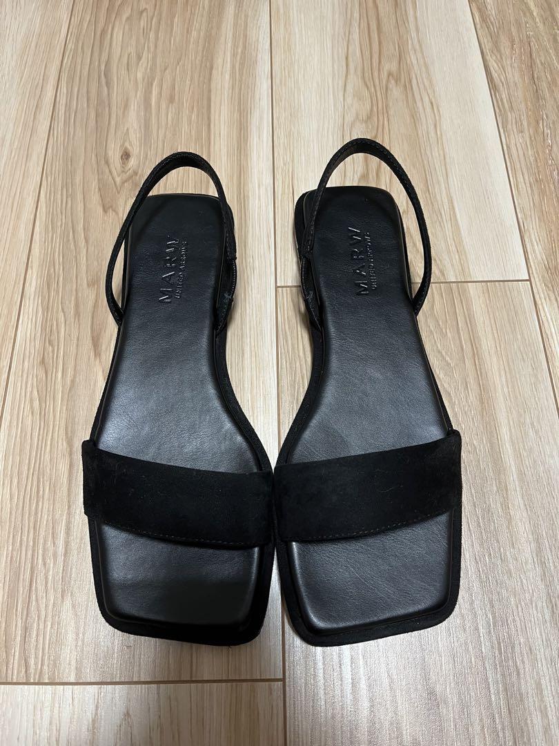 MARW ブラック サンダル　23センチ　美品