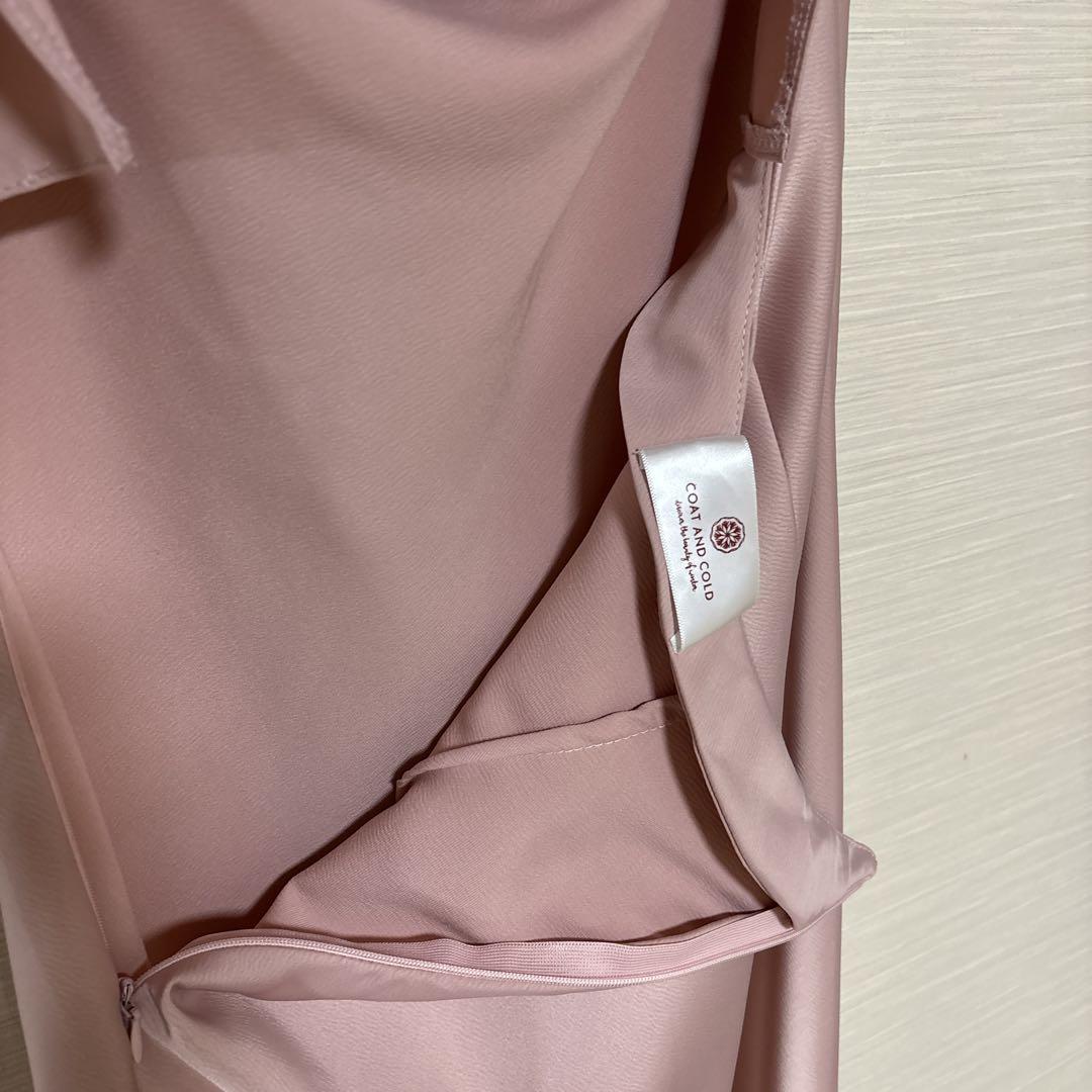 【Karen Millen】サテン カウル ネック マキシ ワンピース KAREN MILLEN】サテン カウルネック ウーブン マキシドレス