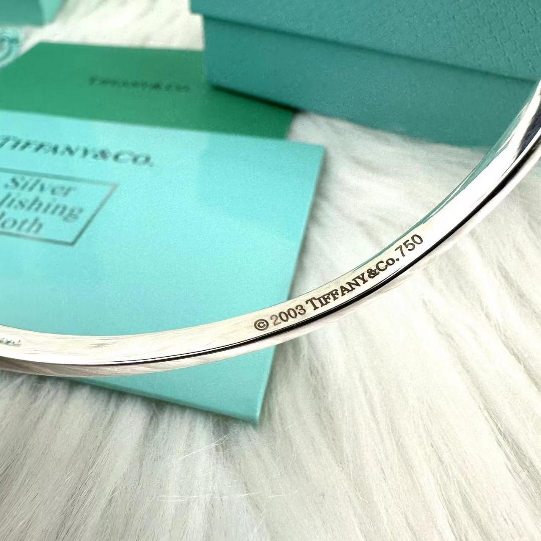 箱付き TIFFANY ティファニー ハート バングル シルバー 画像5