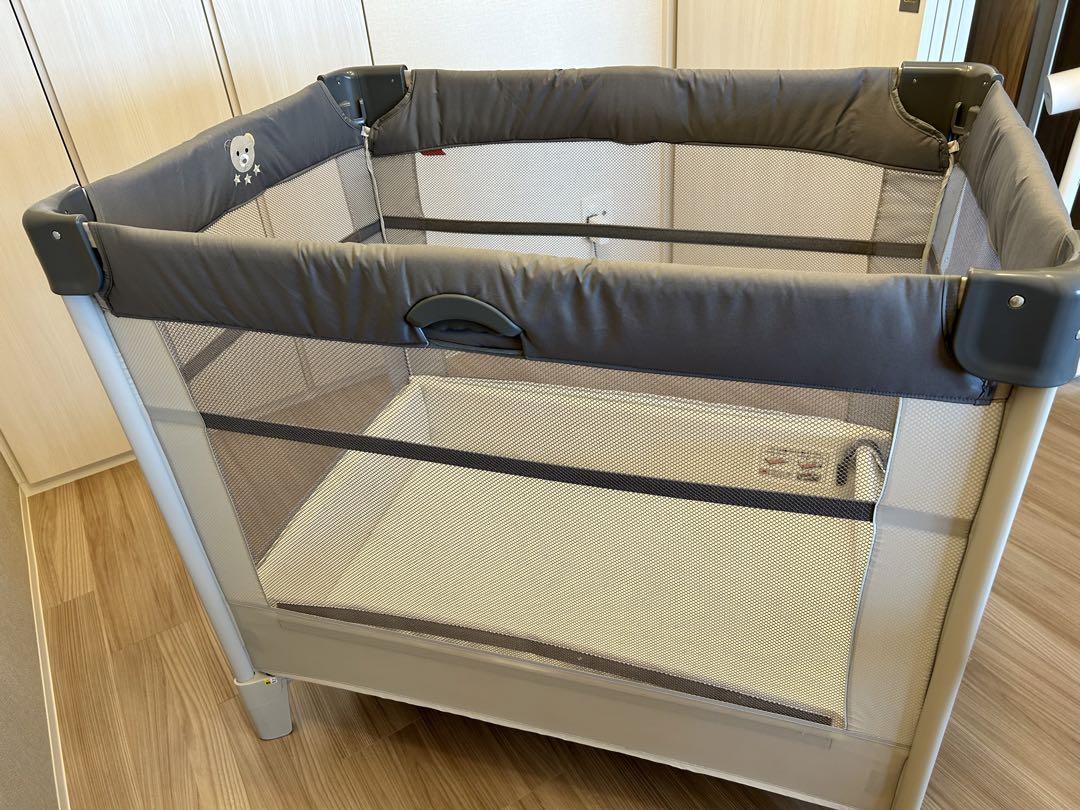 Aprica アップリカベビーベッドココネルエアー AB グレーベア