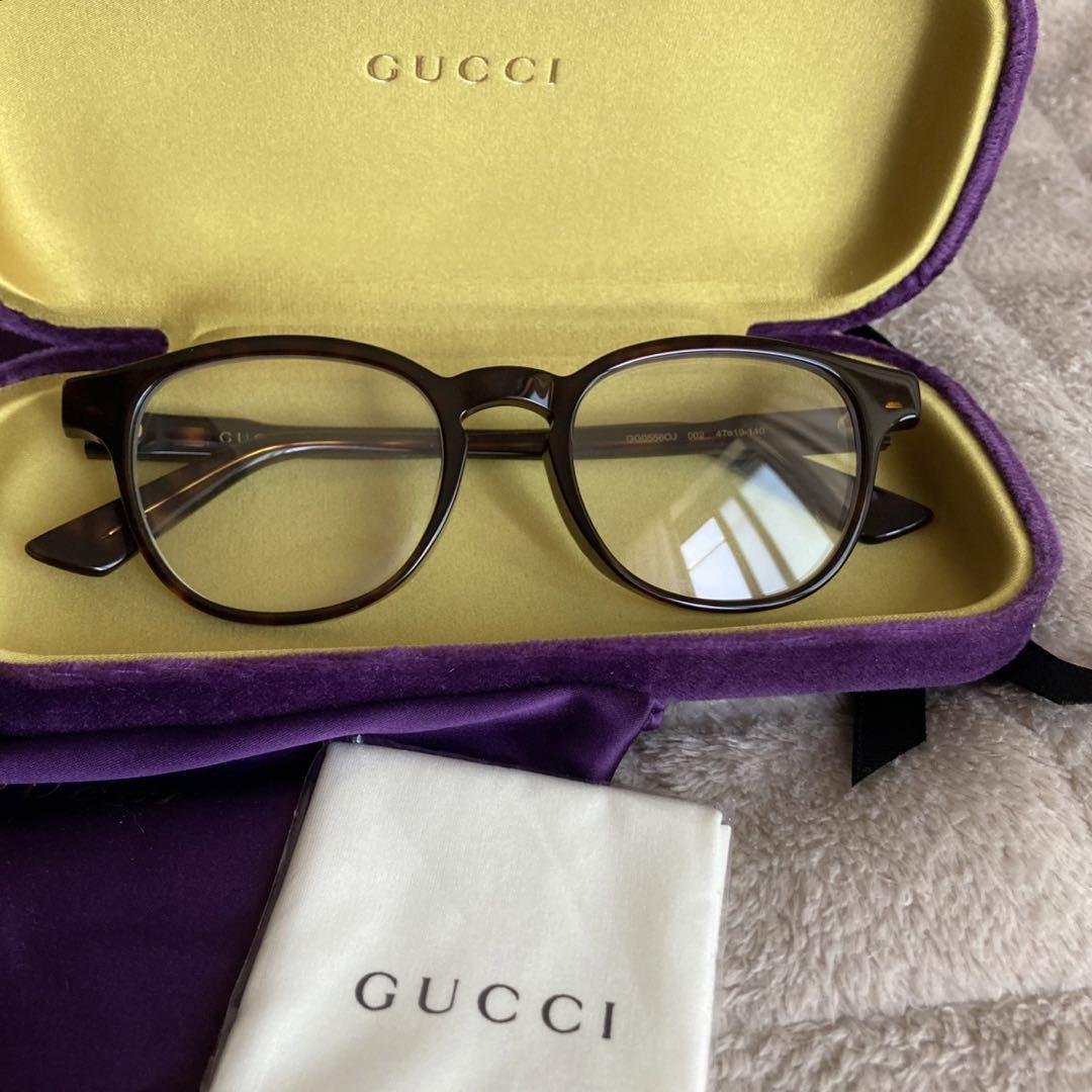 GUCCI、眼鏡フレームとケース付き