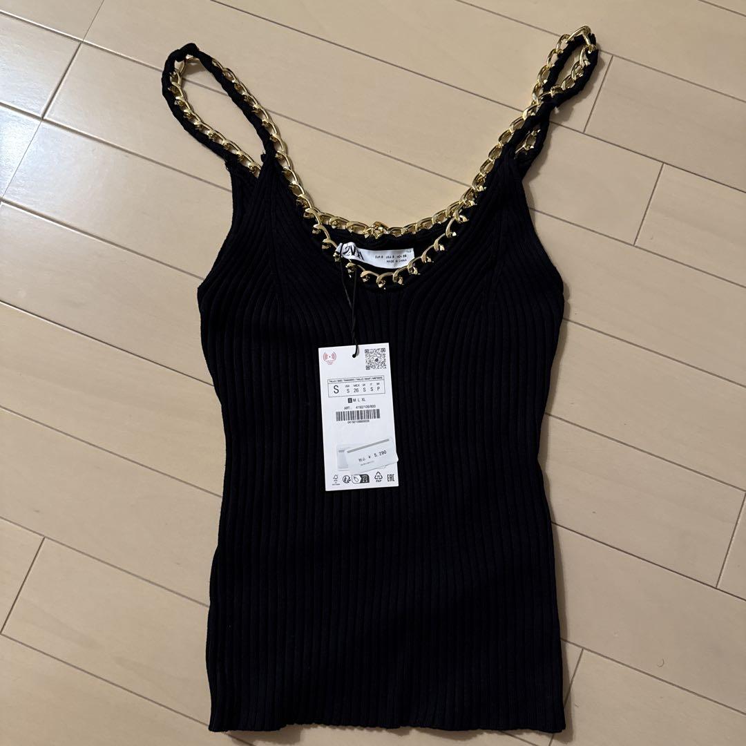 13de marzo キャミソール Mサイズ ブラック ZARA ブラック キャミソール S/M/L - メルカリ