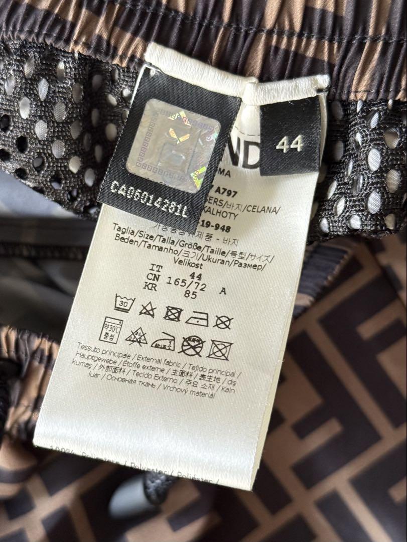 FENDI フェンディ ズッカ柄 ナイロンパンツ 44 メンズ