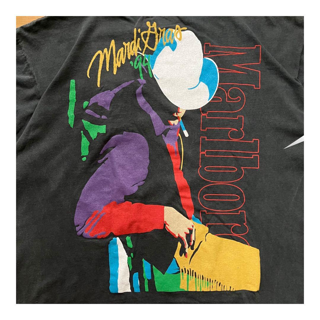 タバコ】マルボロ Tシャツ XL USA製 ブラック カウボーイ
