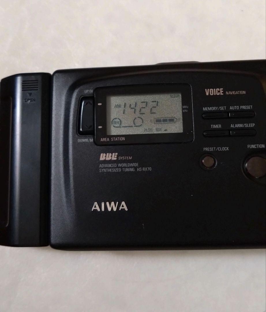 【ジャンク品】AIWA カセットプレーヤー　HS-RX70