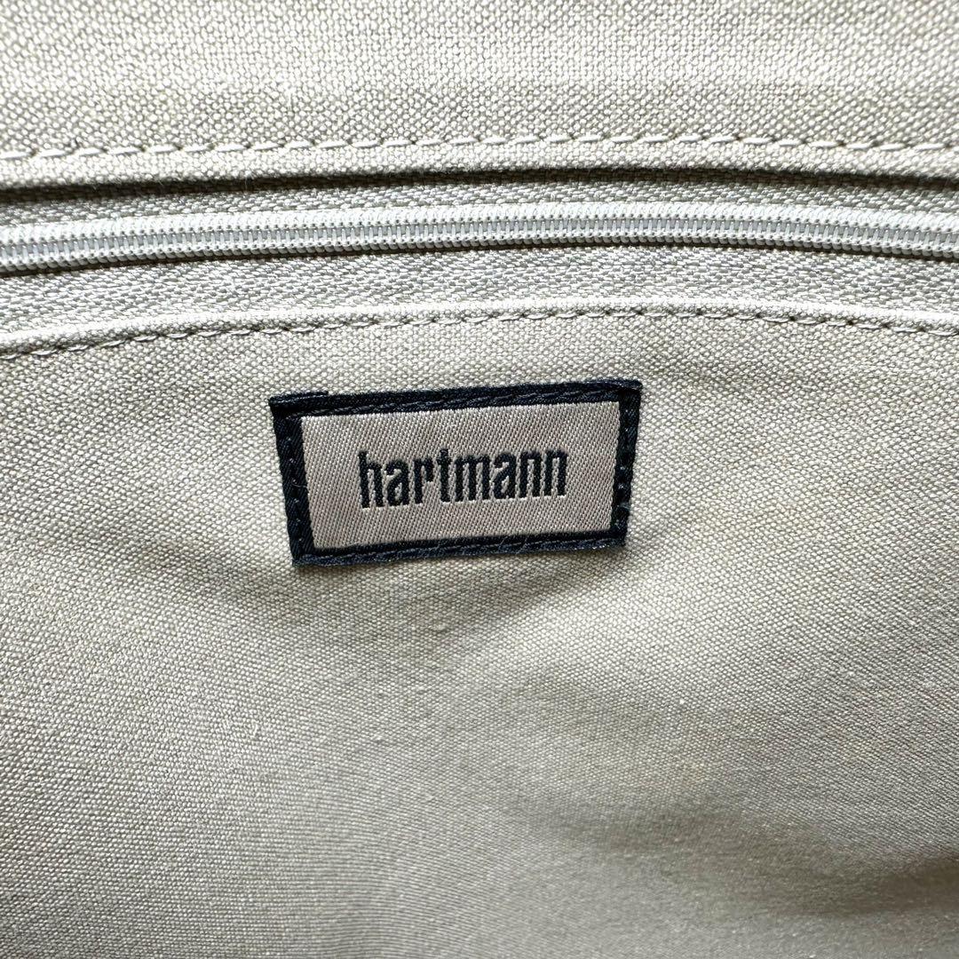希少★ハートマン　2wayビジネスバッグ　ショルダー付　オールレザー 黒　ロゴ
