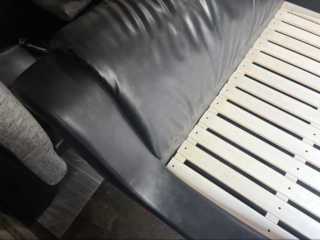 ▽ Armonia アルマニア ダブルベットフレーム　黒 174x250x830