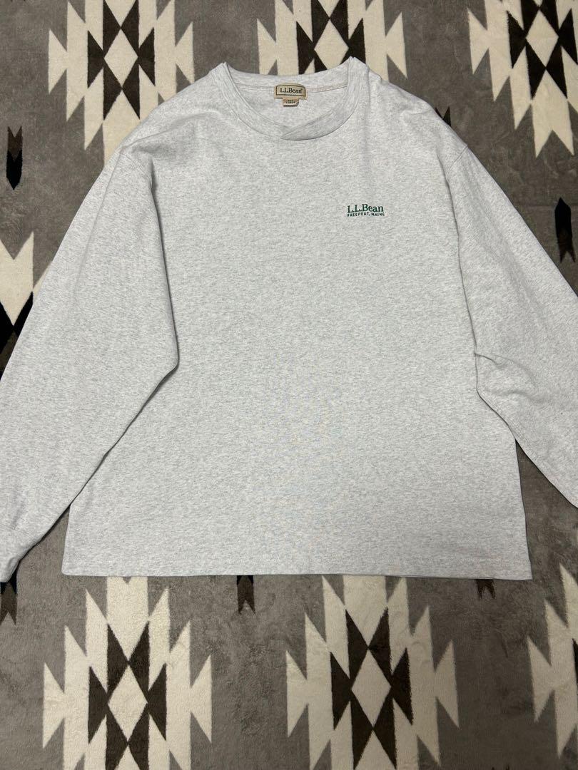 L.L.Bean グレー 長袖Tシャツ Lサイズ