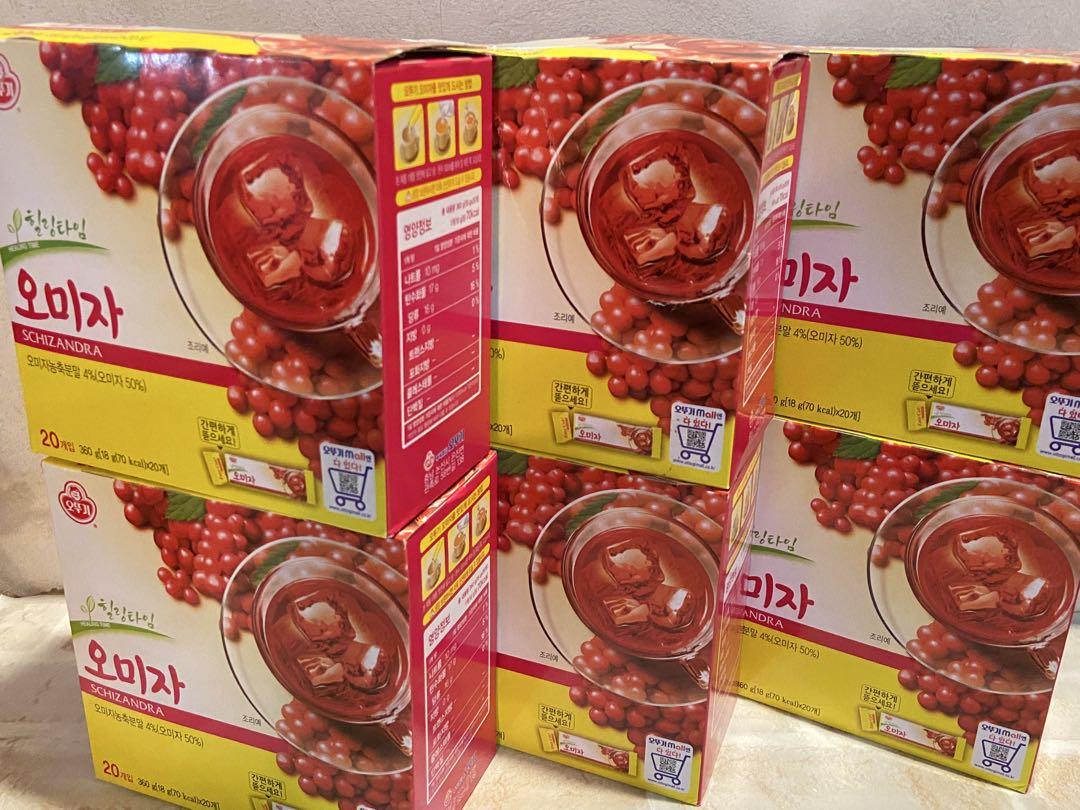 未開封発送☆ 韓国伝統茶 オミジャ茶 ６箱　120本セット