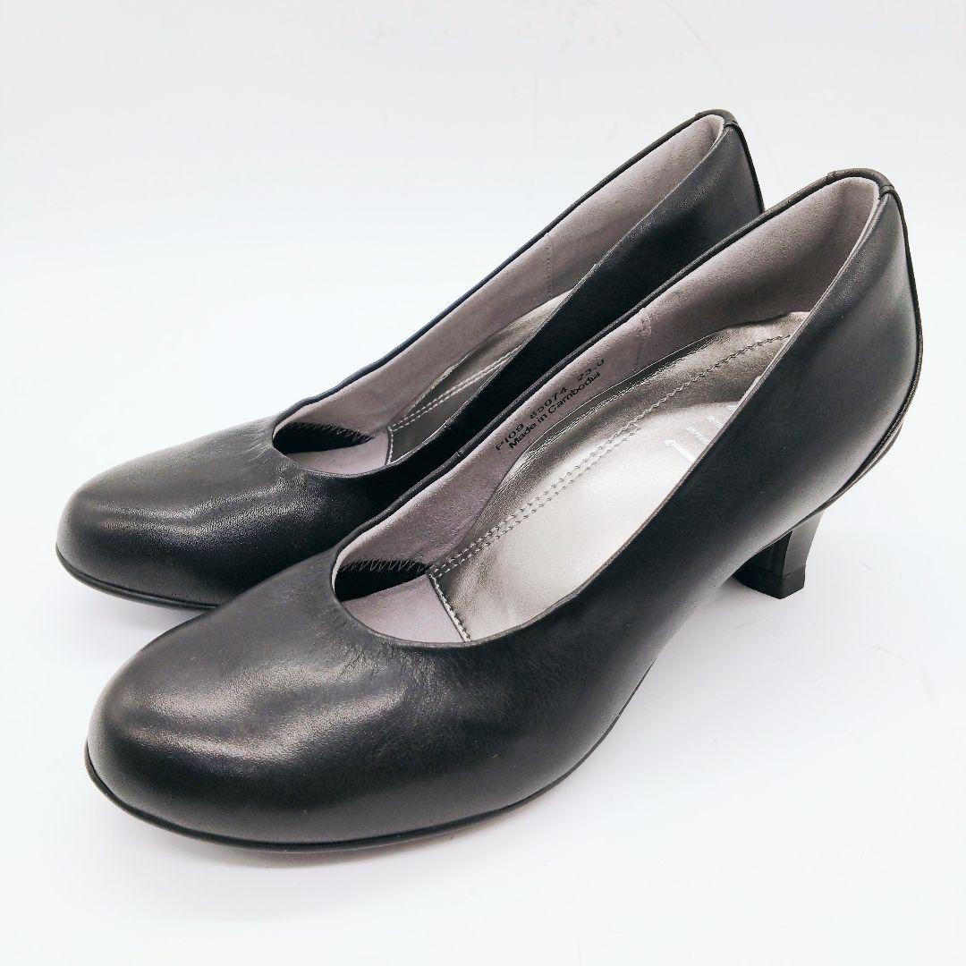 美品 フィットフィット パンプス ブラック 23cm　397