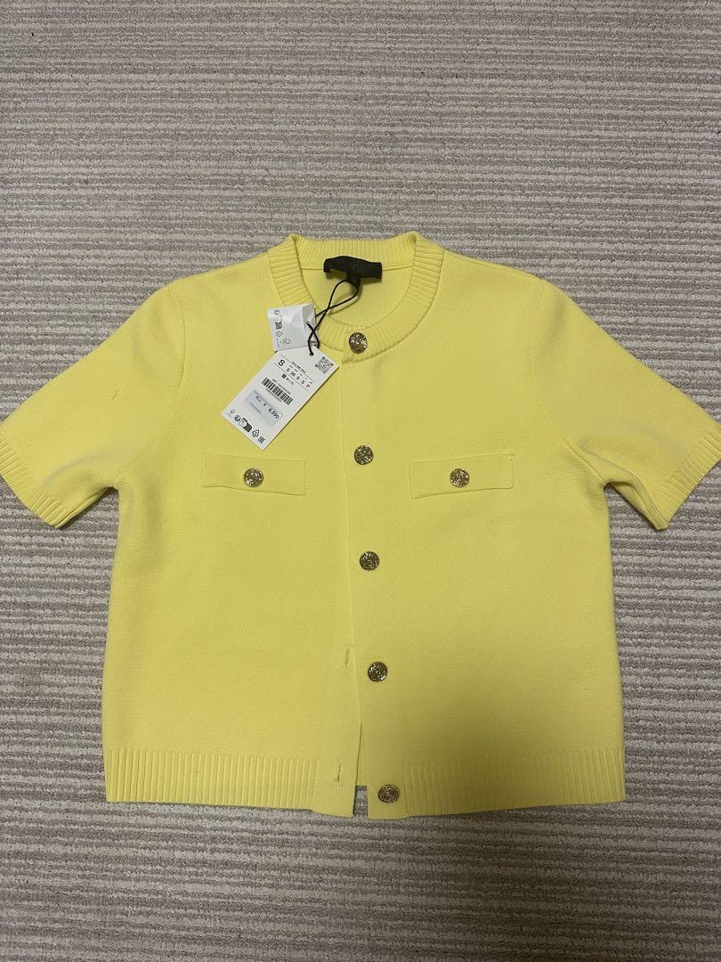 ZARA ショートスリーブニットカーディガン