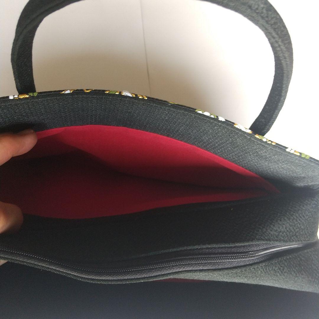 ◆中古品 宝尽くし 利休バッグ 黒 ◆