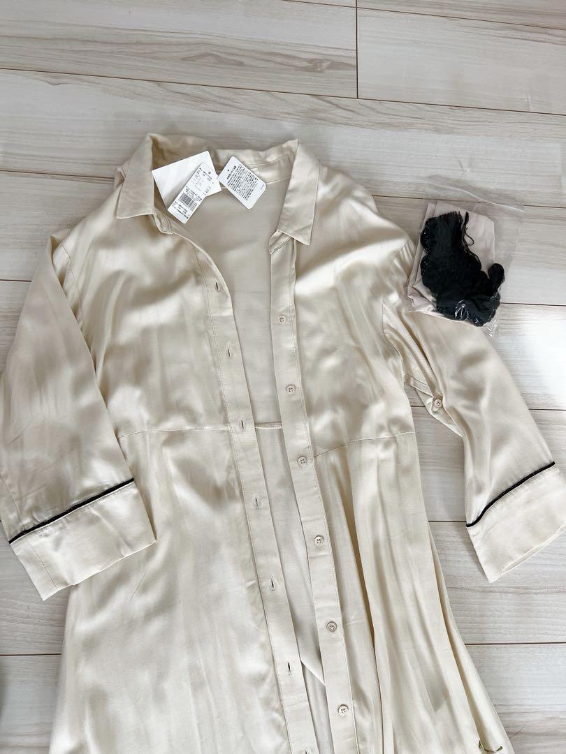 ロングシャツワンピース