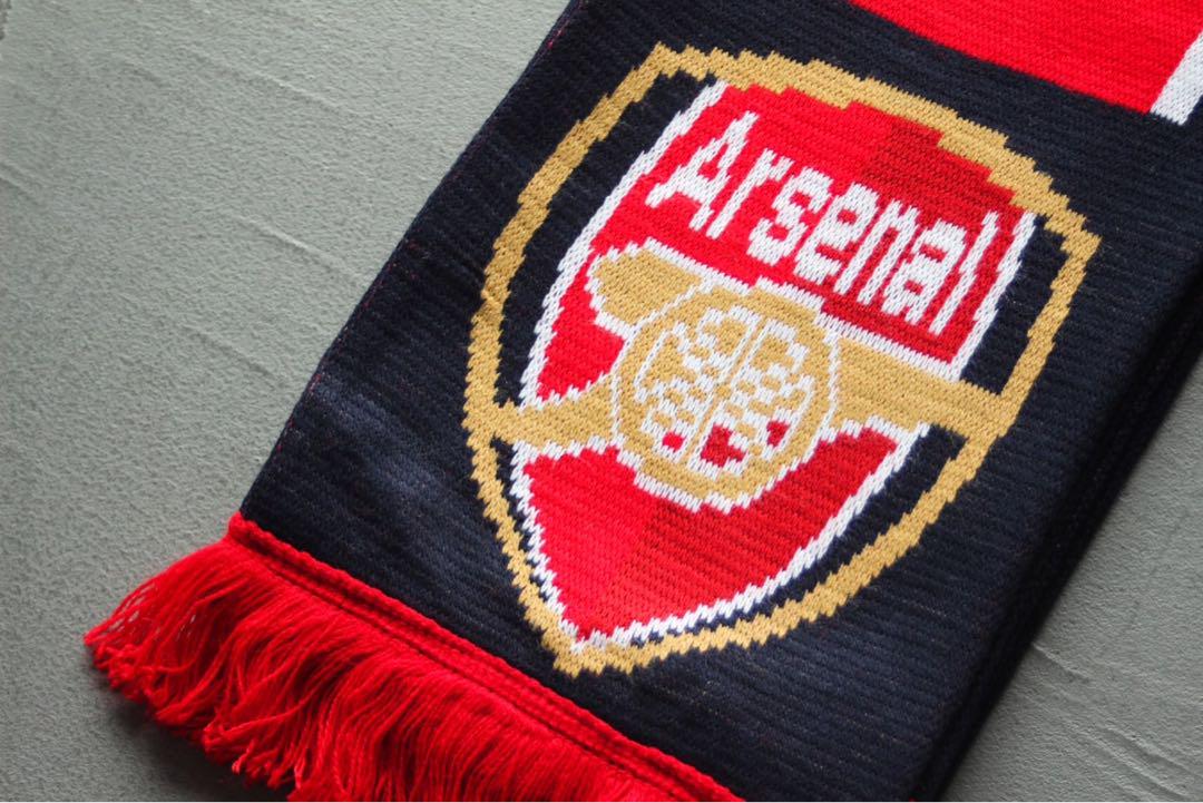 アーセナル サッカーマフラー Arsenal 現地購入品 ユーロ 英国製