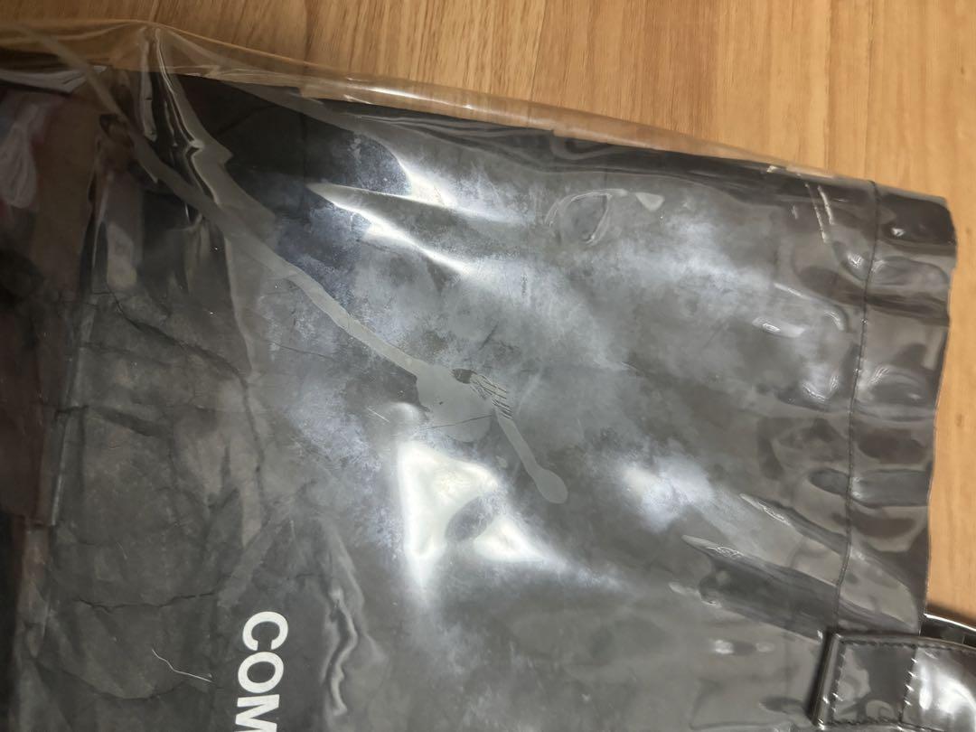 COMME des GARÇONS トートバッグ 黒　PVC