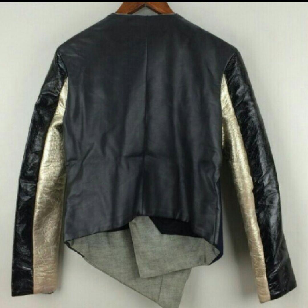 在庫在庫あ 破格 切換エナメルレザージャケット 0P9L5-m74723057556 balmung 超特価即納