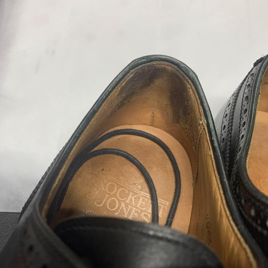 【良品】クロケットアンドジョーンズ YORK キャップトゥ 外羽根 黒 6