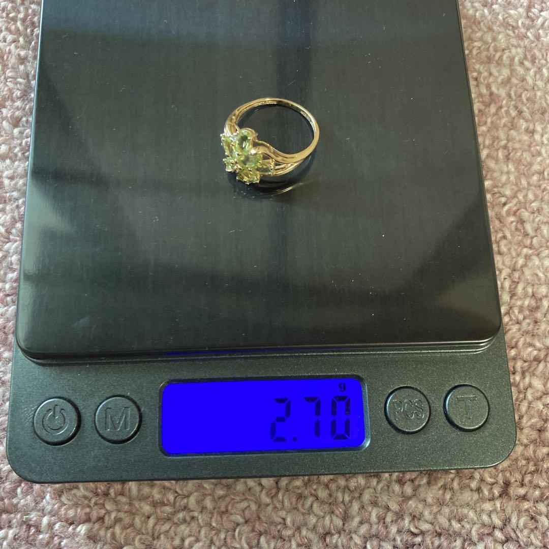 K14 ペリドットリング　2.7g