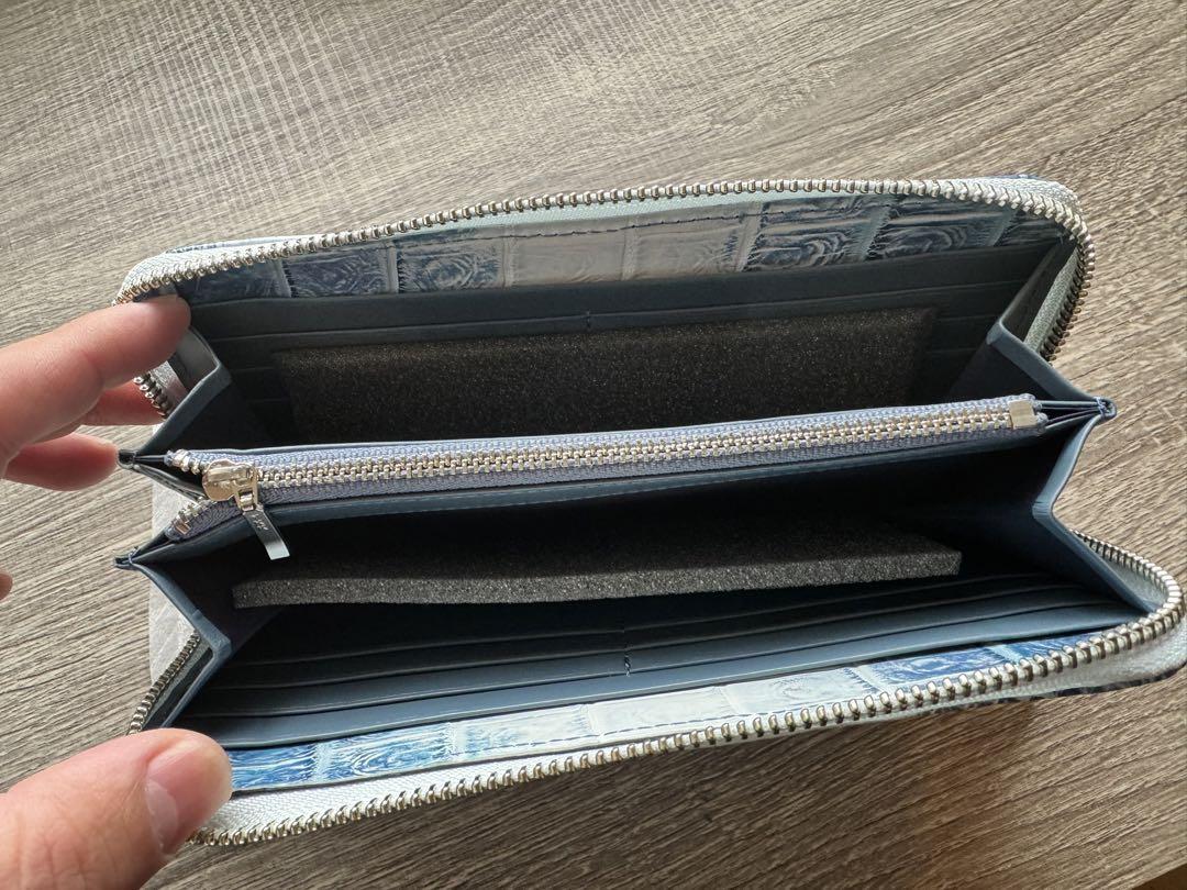 クロコダイル ラウンドファスナー長財布