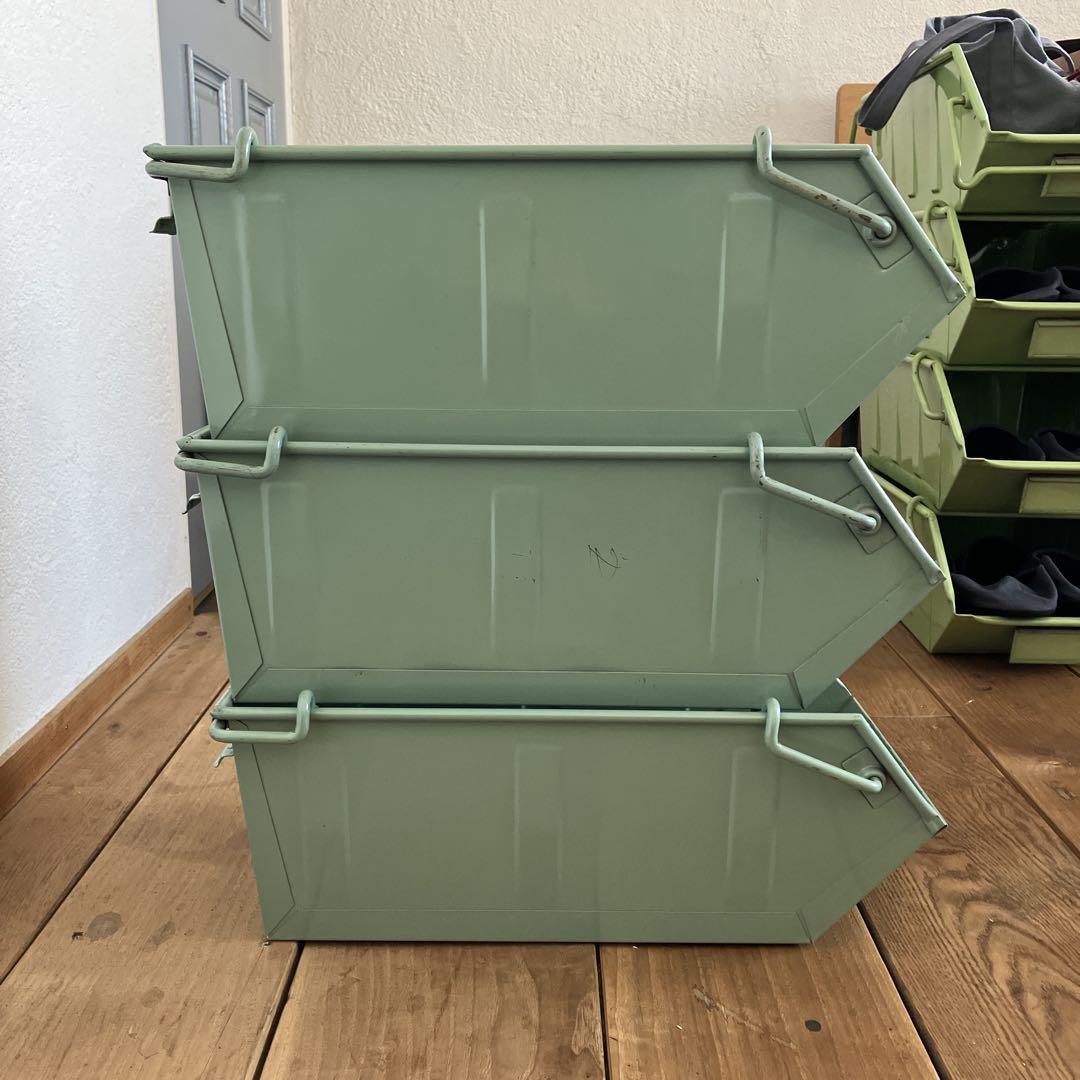 ビンテージ鉄箱 スタッキングBOX