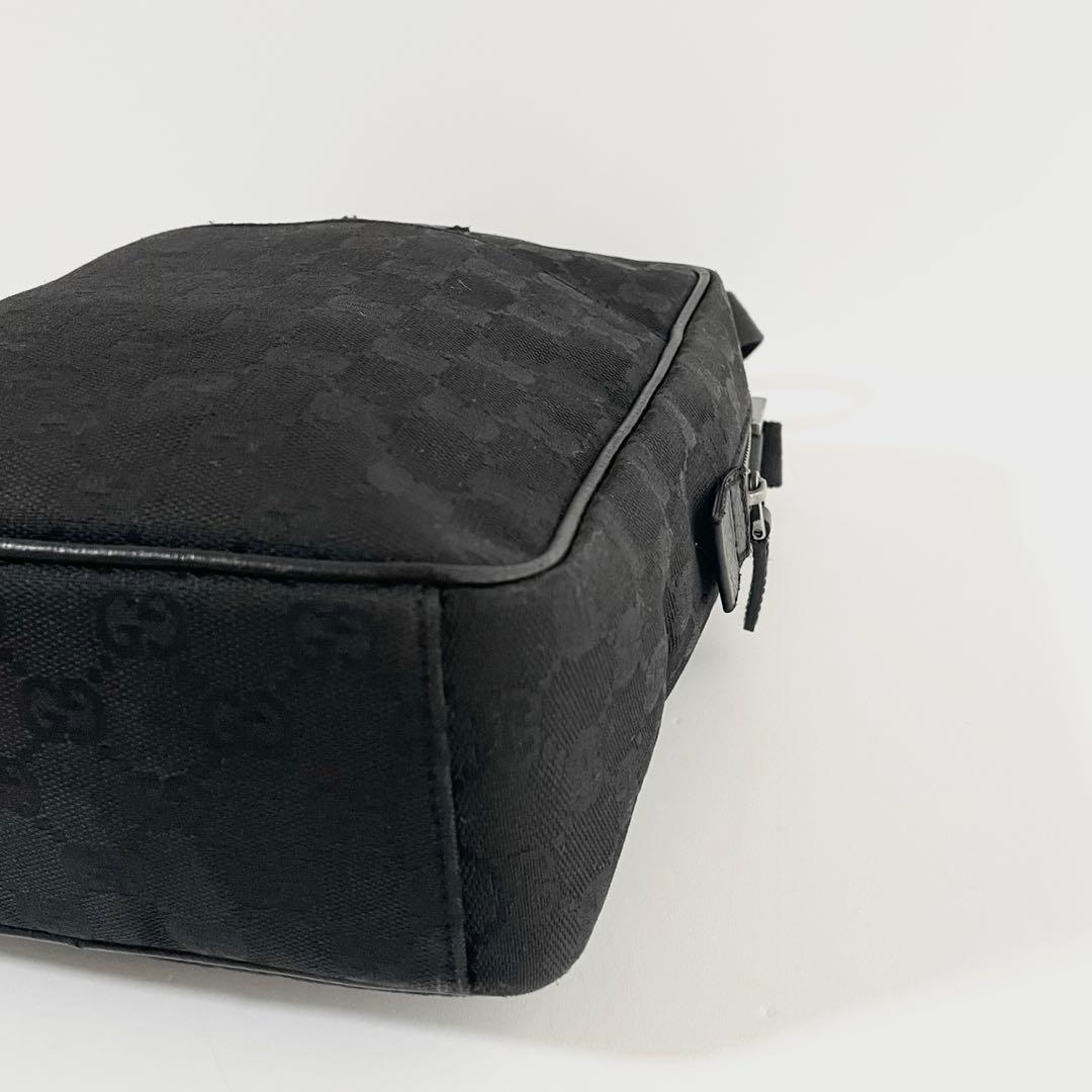 【美品】GUCCI グッチ ショルダーバッグ GGキャンバス × レザー 【美品】GUCCI グッチ ショルダーバッグ GGキャンバス × レザー
