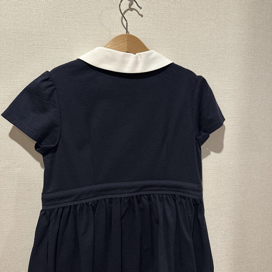 未使用品　組曲　140 ワンピース　ネイビー