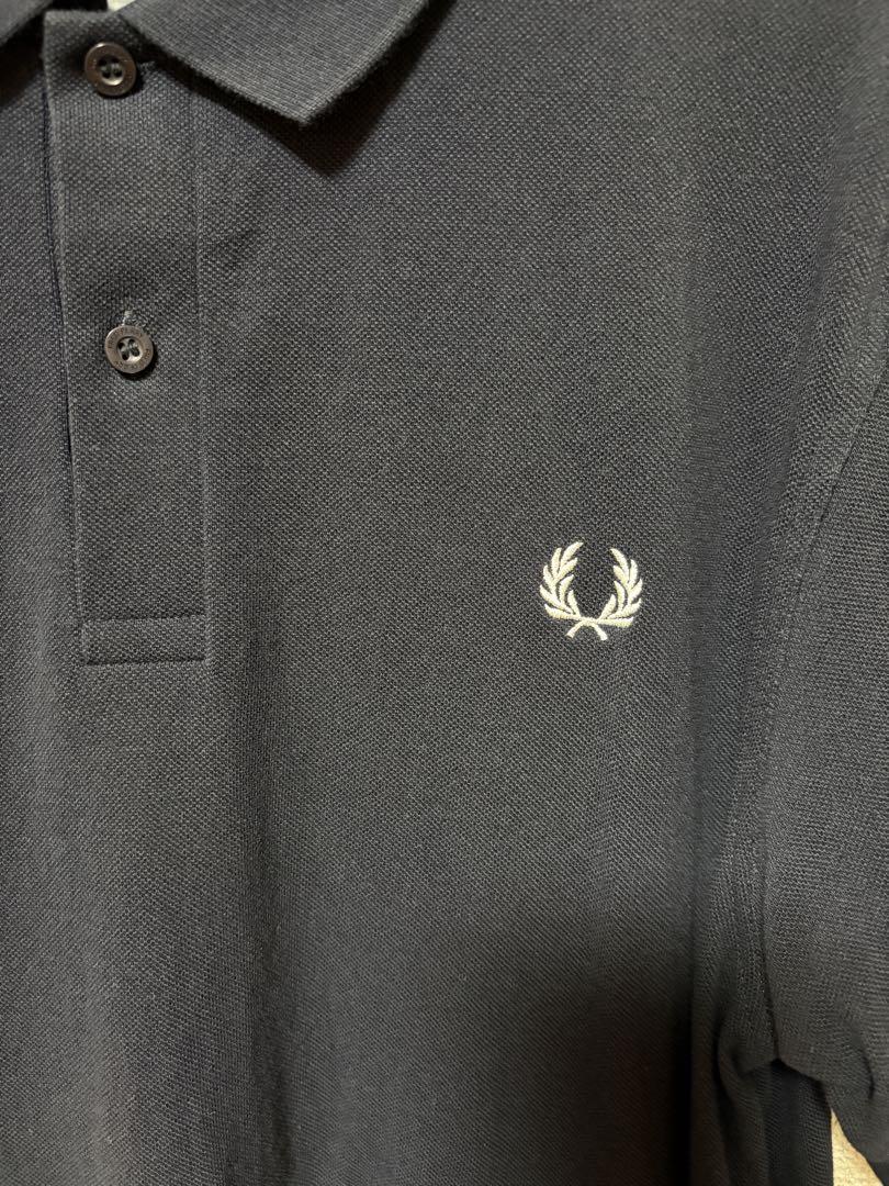 【ぽー】FRED PERRY ネイビー ポロシャツ