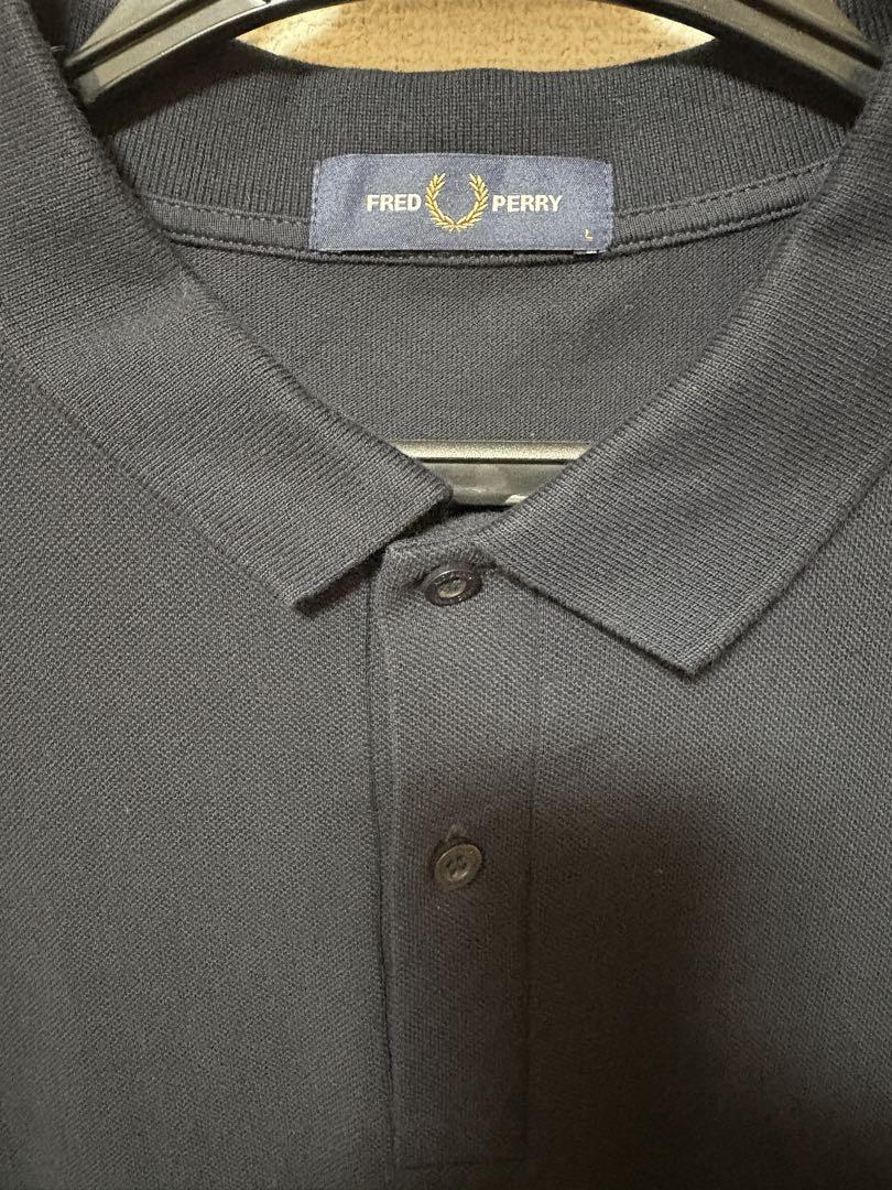 【ぽー】FRED PERRY ネイビー ポロシャツ