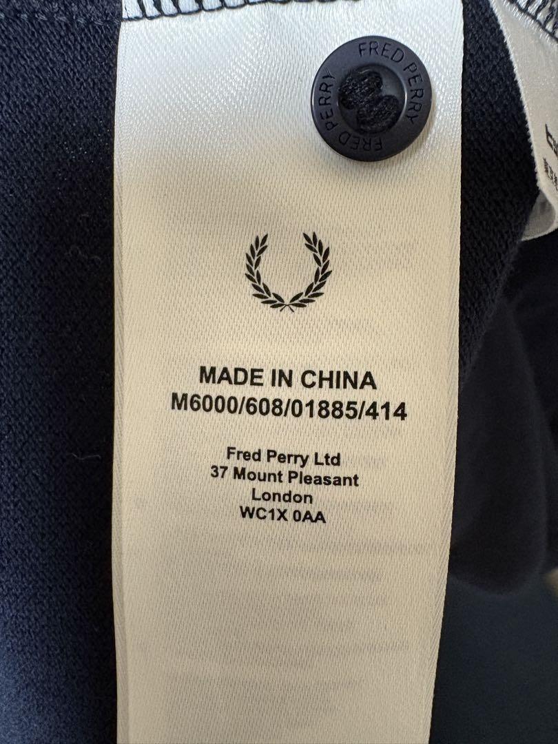 【ぽー】FRED PERRY ネイビー ポロシャツ