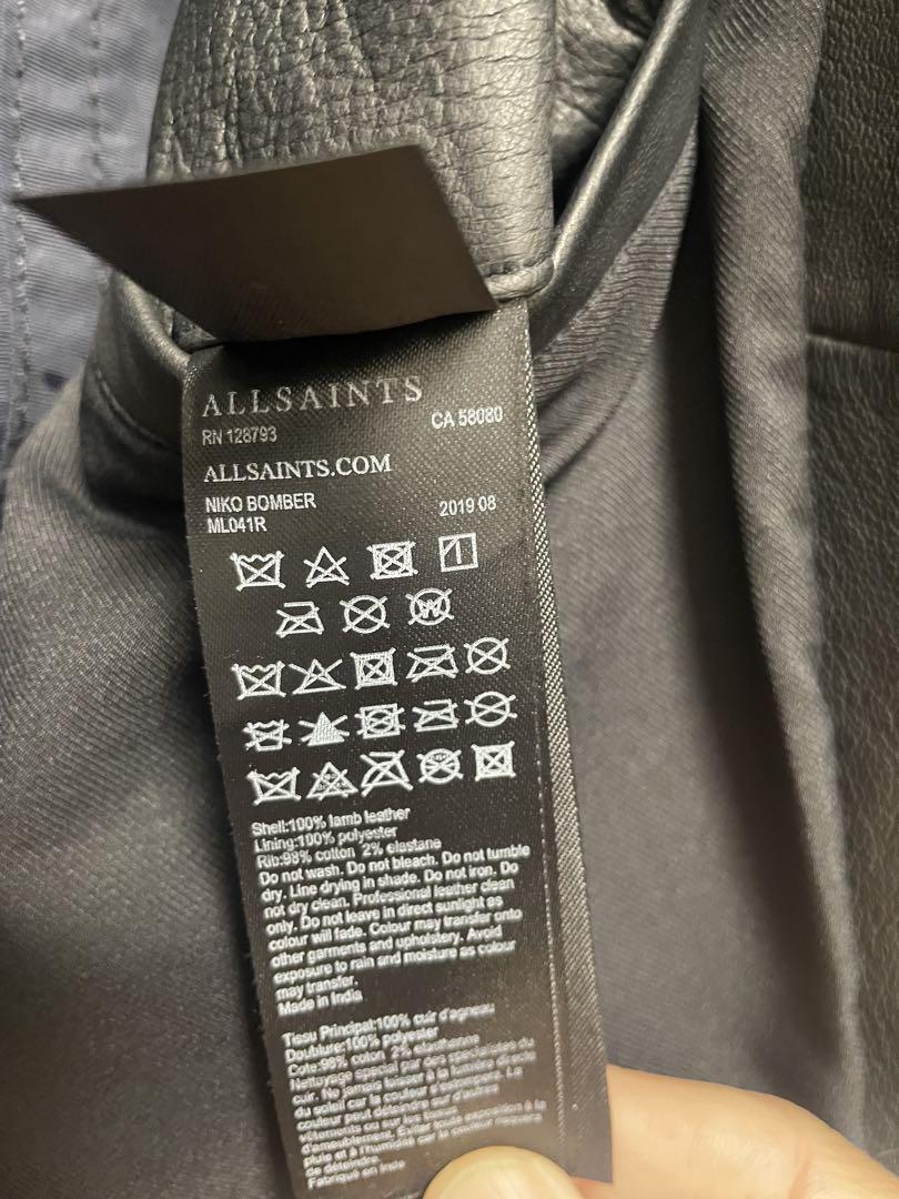 新品 ALLSAINTS ブラック レザージャケット M