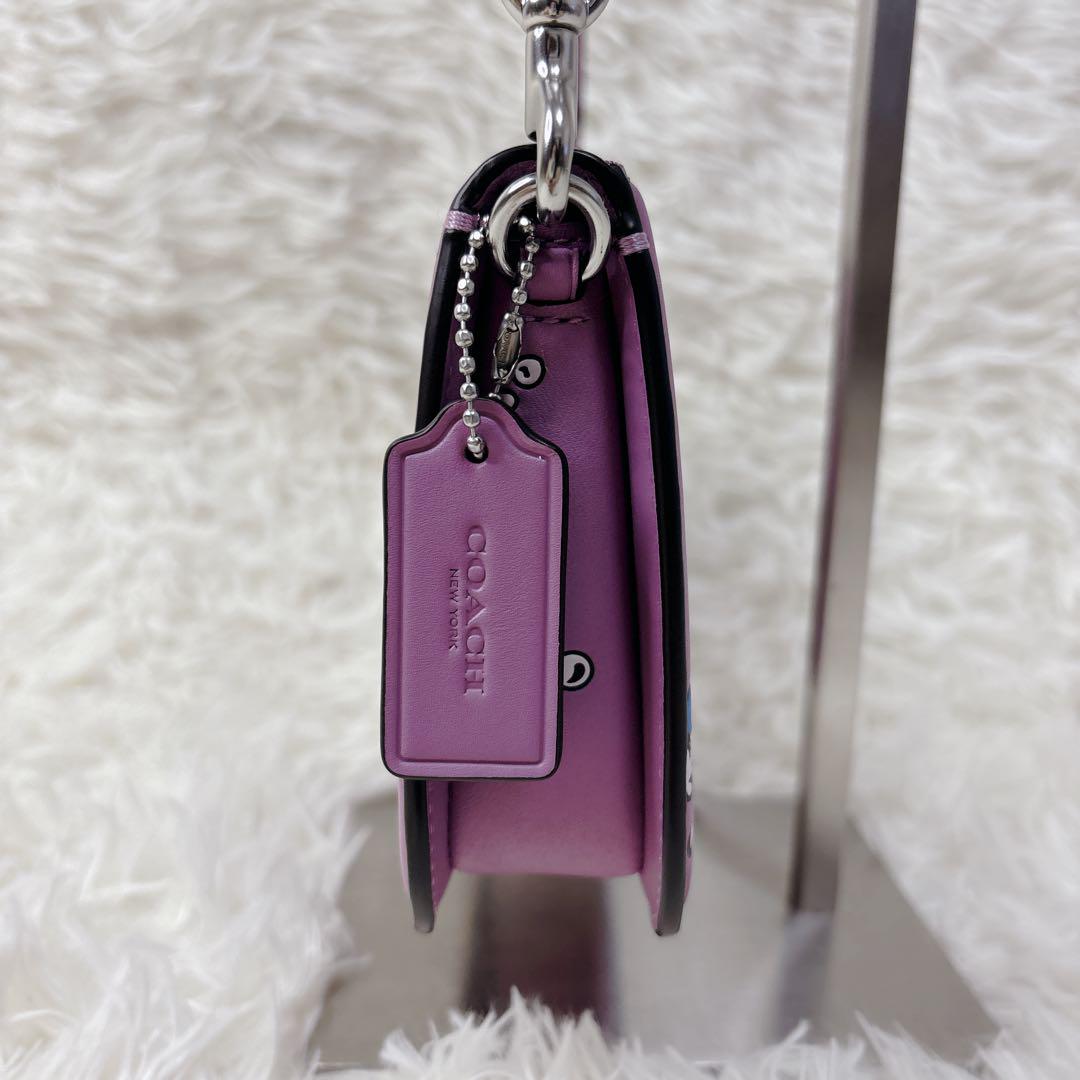 コズミック COACH 紫色 宇宙ロケット ショルダーバッグ