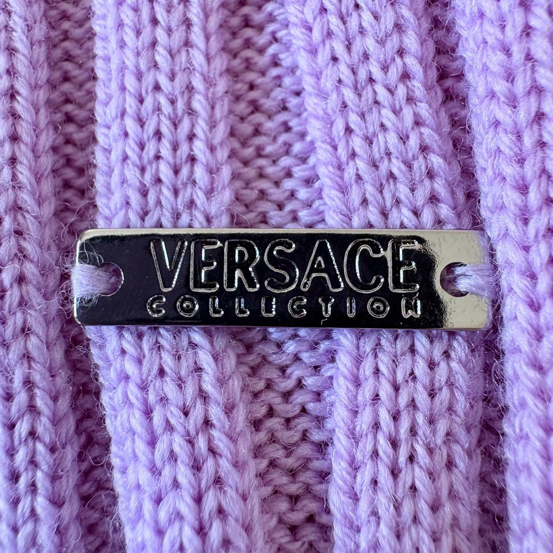 【versace】ロゴプレート ニットトラウザーズ ロゴ ニット セーター | VERSACE JP