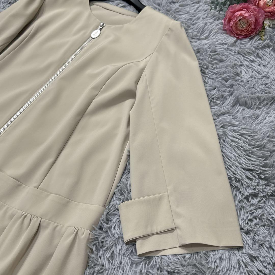 極美品✨フォクシー 希少サイズ42 レイニーリトルギャザーコート