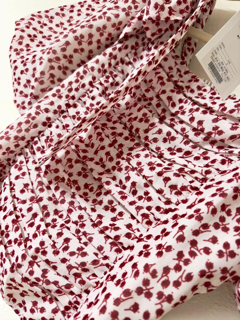 未使用】Garden Floral-print Ribbon Blouse - メルカリ