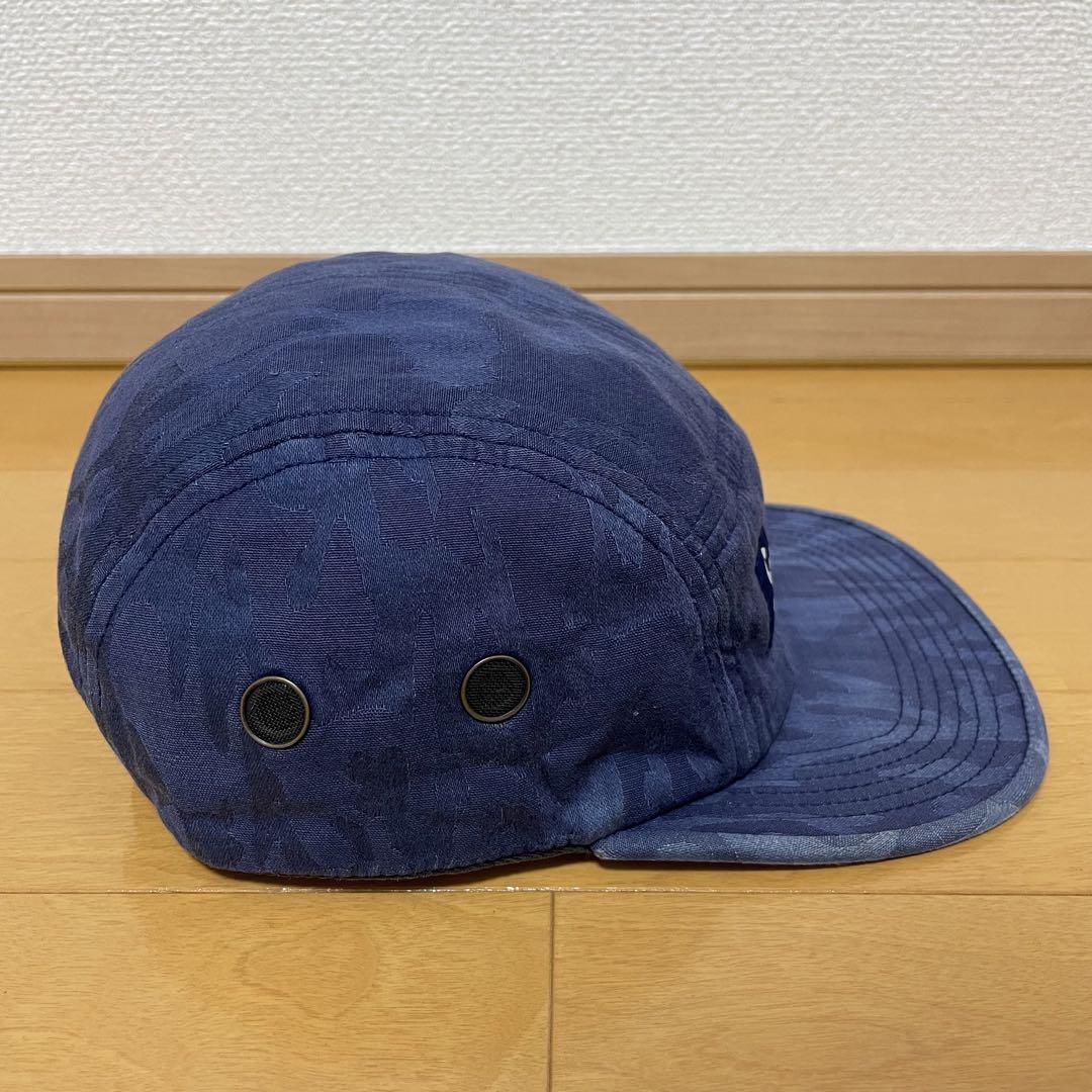 Supreme Jacquard Camo Camp Cap ネイビー 14ss