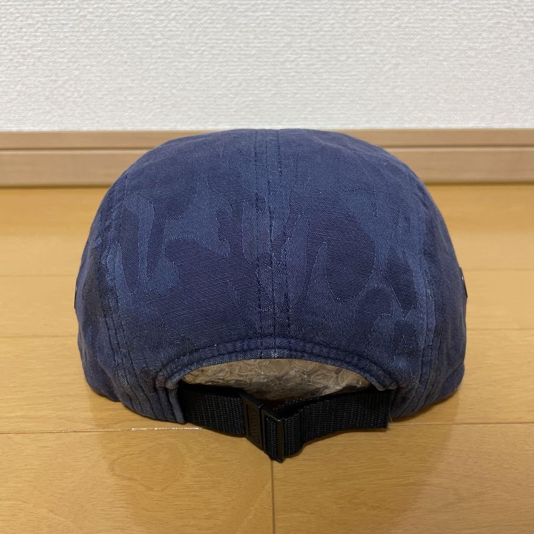 Supreme Jacquard Camo Camp Cap ネイビー 14ss