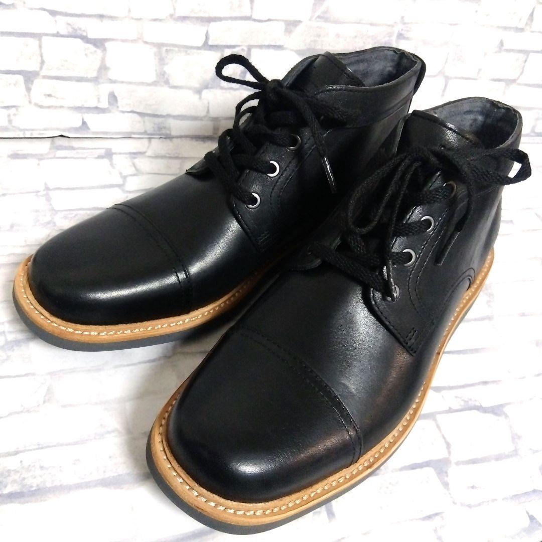 未使用✨Rockport チャッカブーツ 黒 25cm ブーツ ロックポート