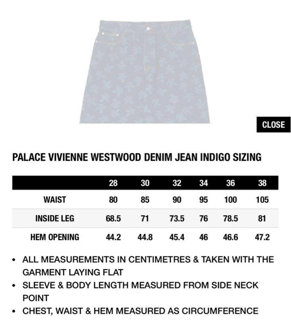 PALACE✖️VivienneWestwood denim jean