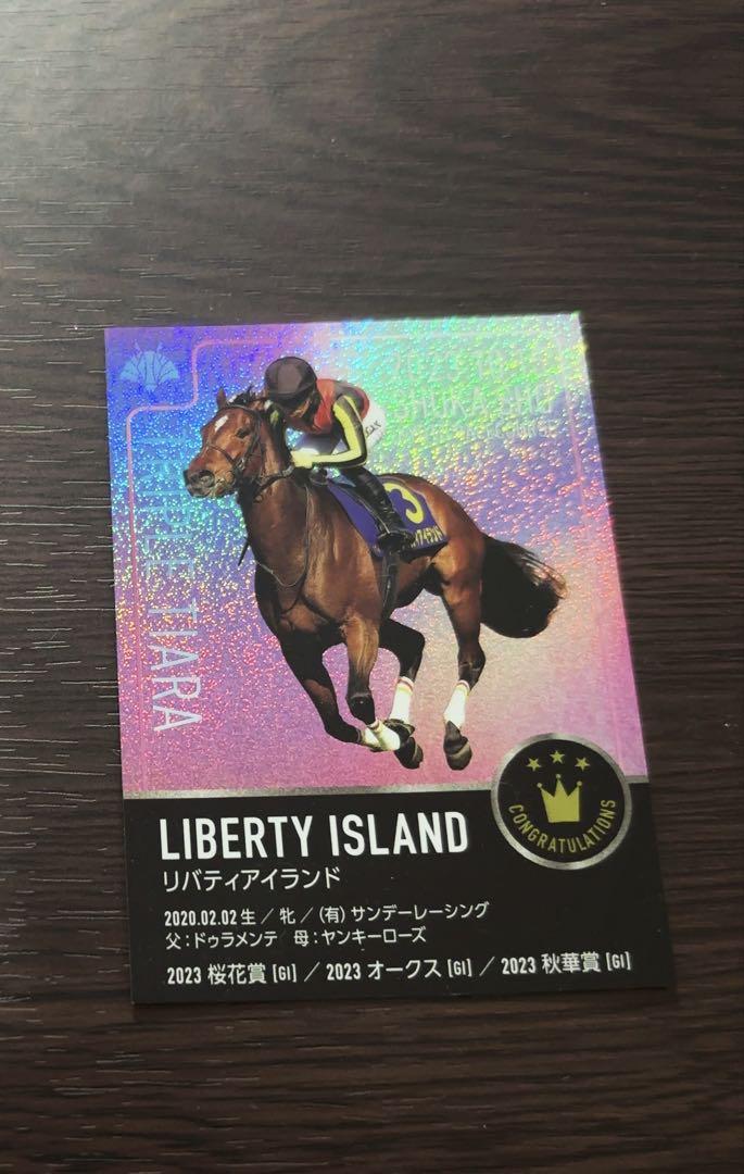 リバティアイランド牝馬三冠達成記念アクリルオブジェ （競馬三
