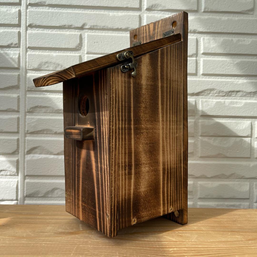 ハンドメイド巣箱 Sサイズ꧂ 野鳥の巣箱❃ヒガラ❃シジュウカラ