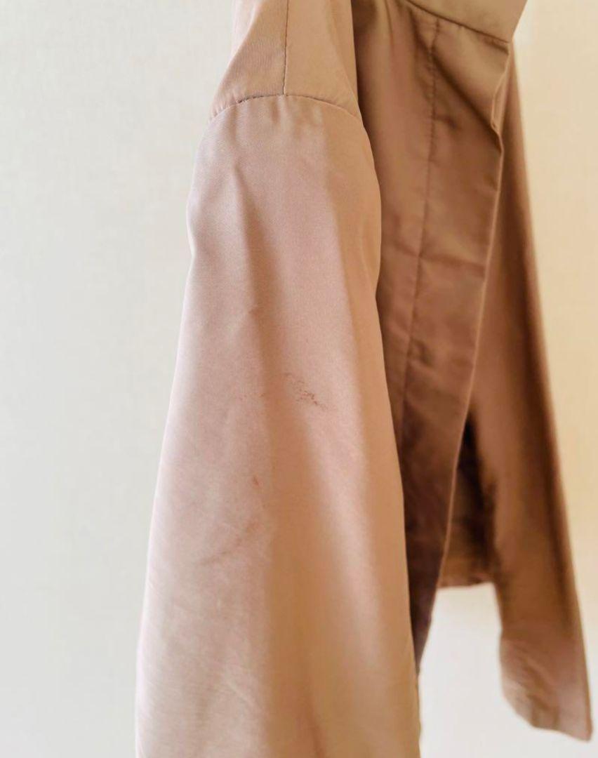 美品■S MaxMaraスプリングコートジャケットМ42ベージュピンク