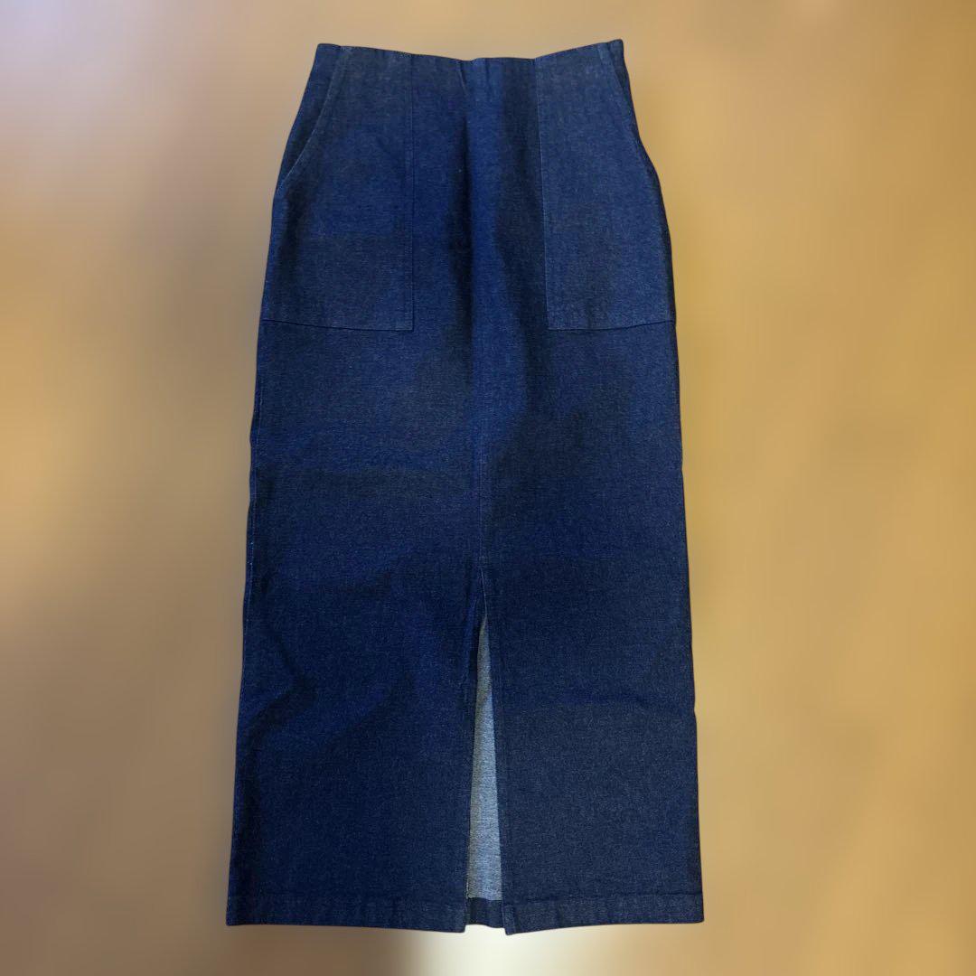 JEANSFACTORY ダークブルー タイトスカート 40
