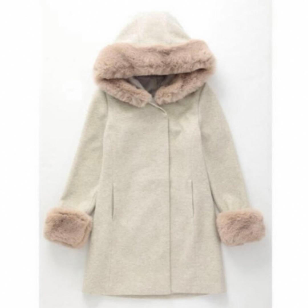 CECIL Mc BEE フード付きベージュコート M